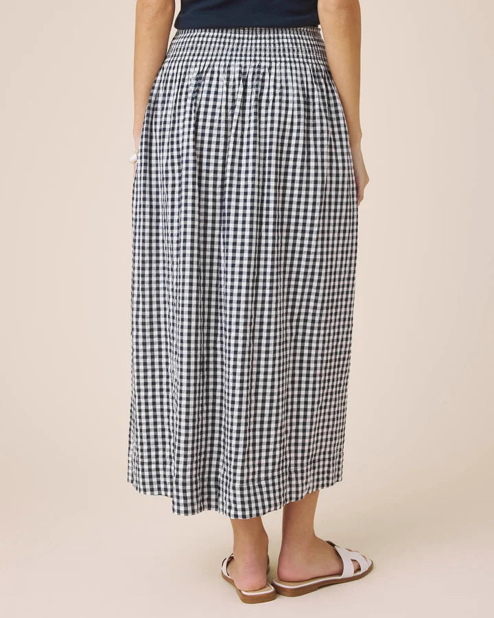 Gigi Gingam Midi Skirt