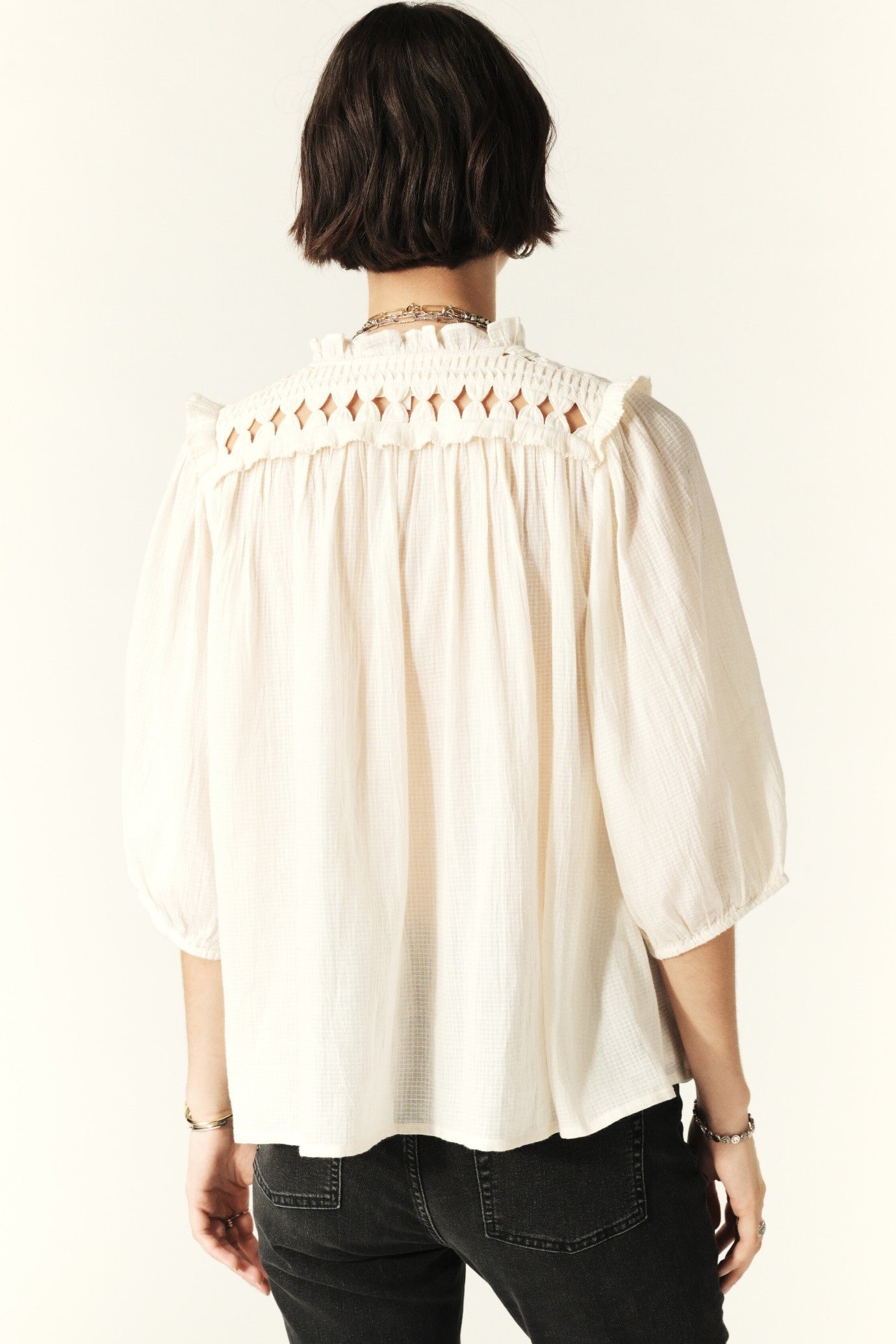 Baluna Ecru Blouse