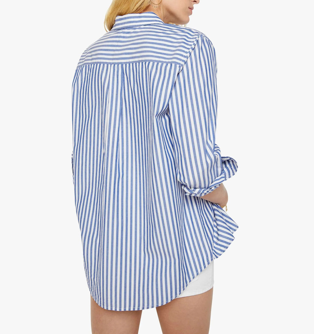 The Bestie - Bedhead Blue and White Stripes