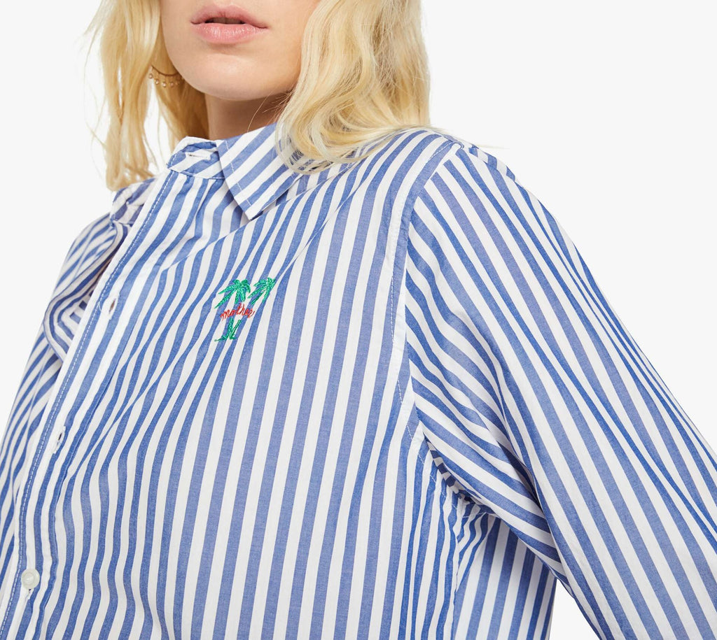 The Bestie - Bedhead Blue and White Stripes