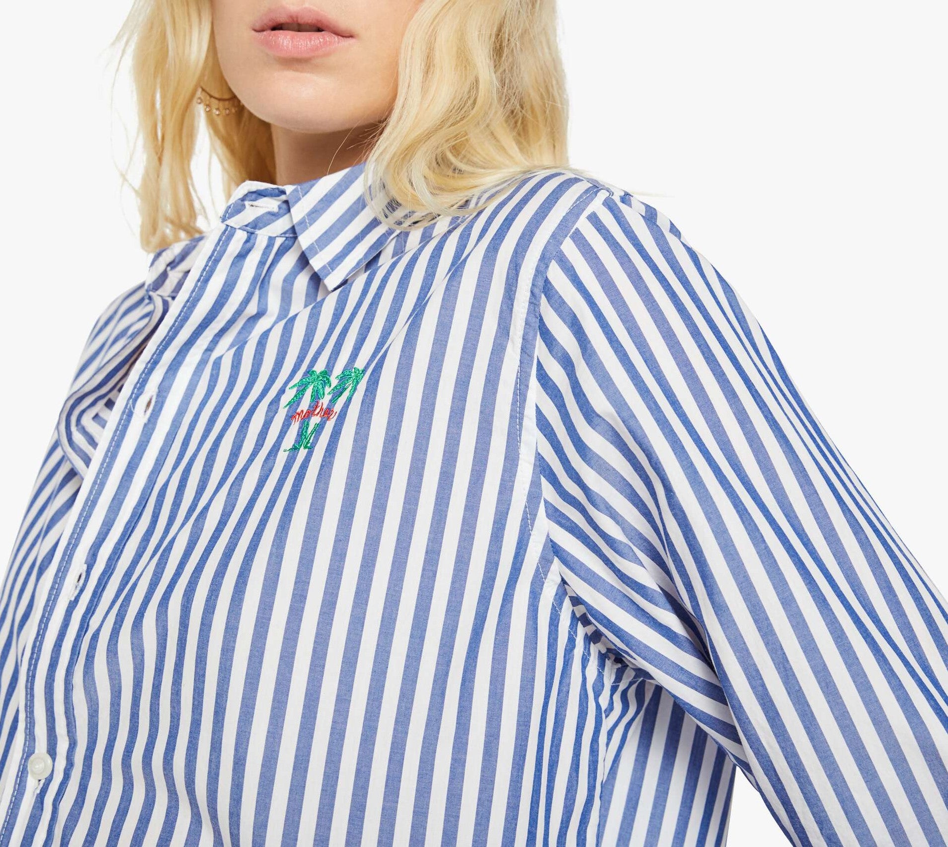 The Bestie - Bedhead Blue and White Stripes