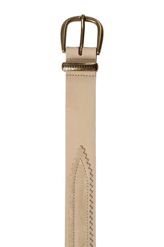Frill Mix Belt Ecru