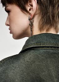 Kaos  Key Bicolour Earrings