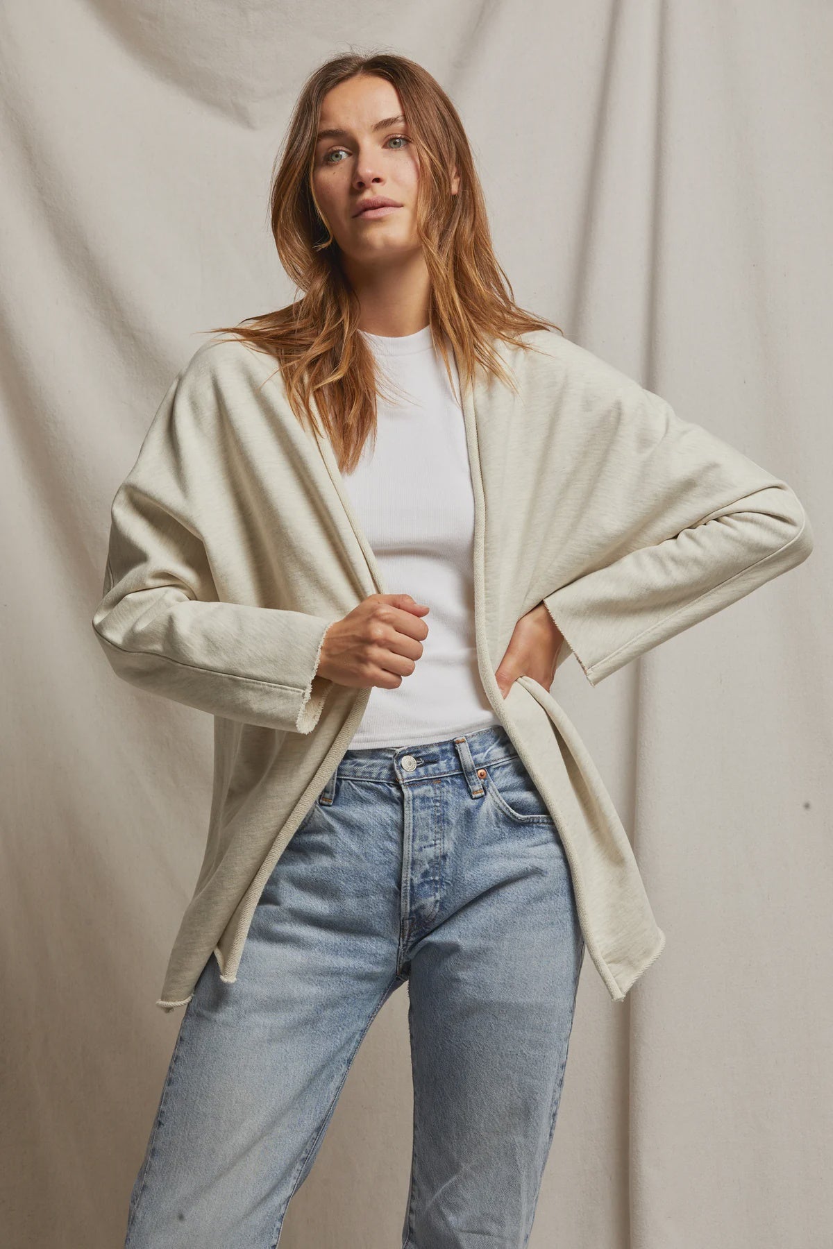 Celeste Oatmeal Cardigan