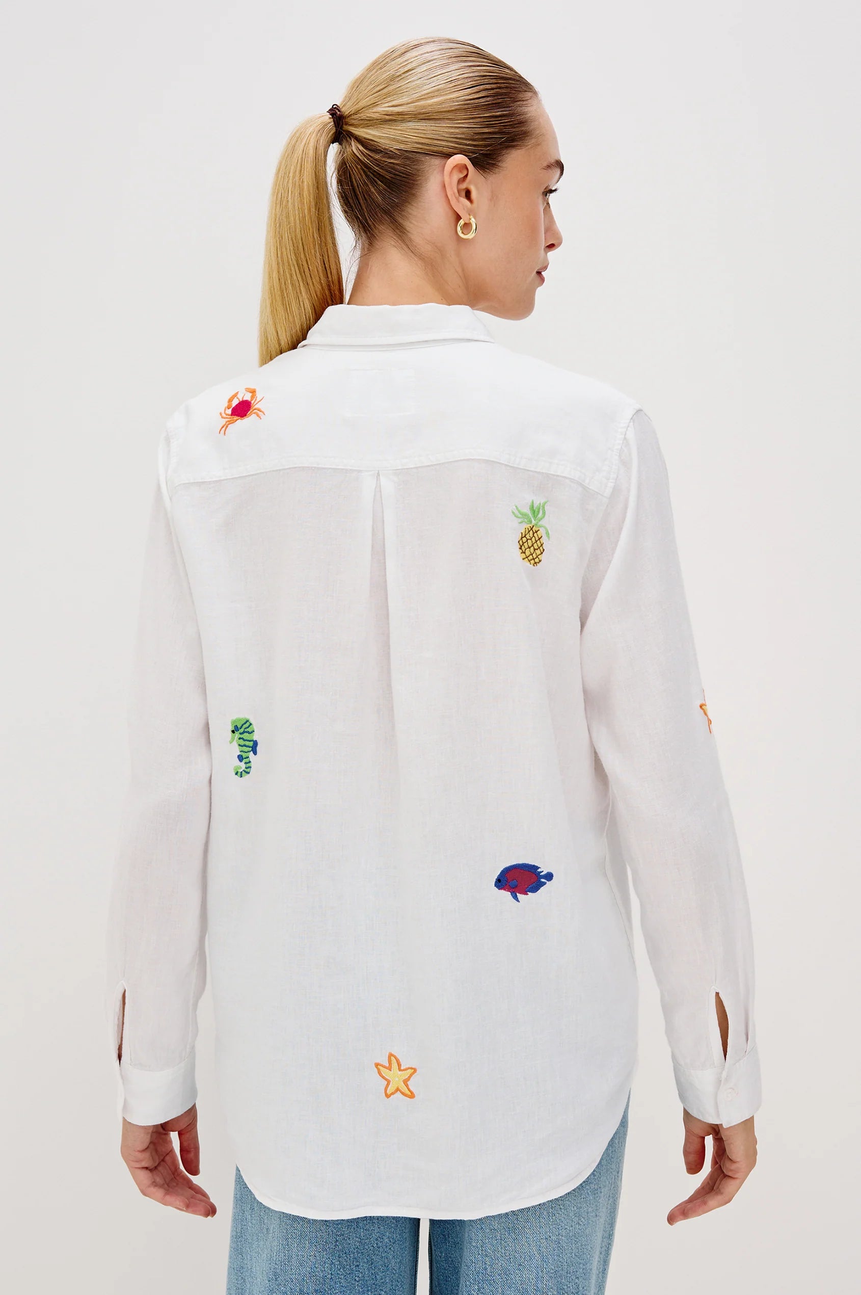 Charli Shirt - Island emb