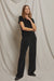 Holly Velour Wide Leg Trackpant