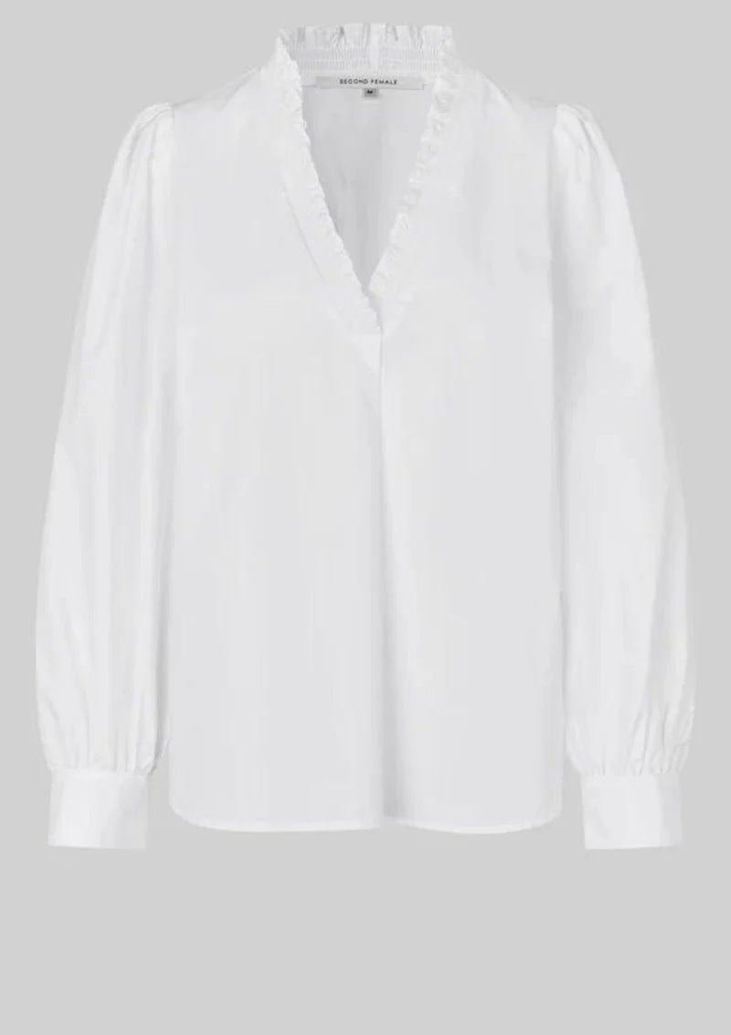 Calico White Blouse