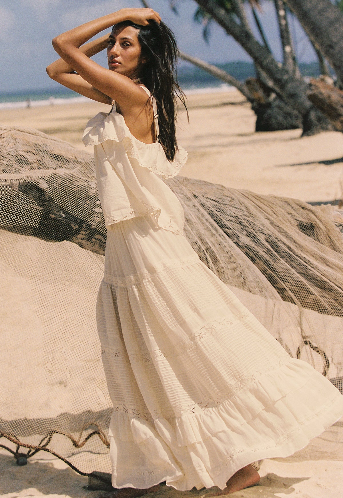 Ines Tiered Maxi Skirt
