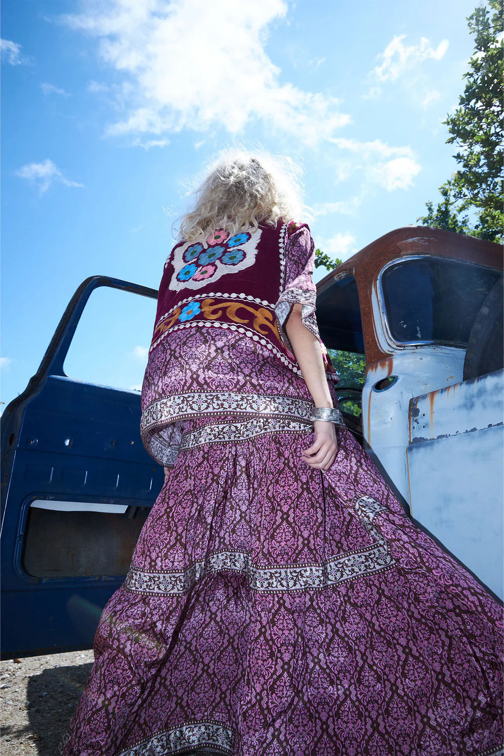 Diamond Maxi Skirt