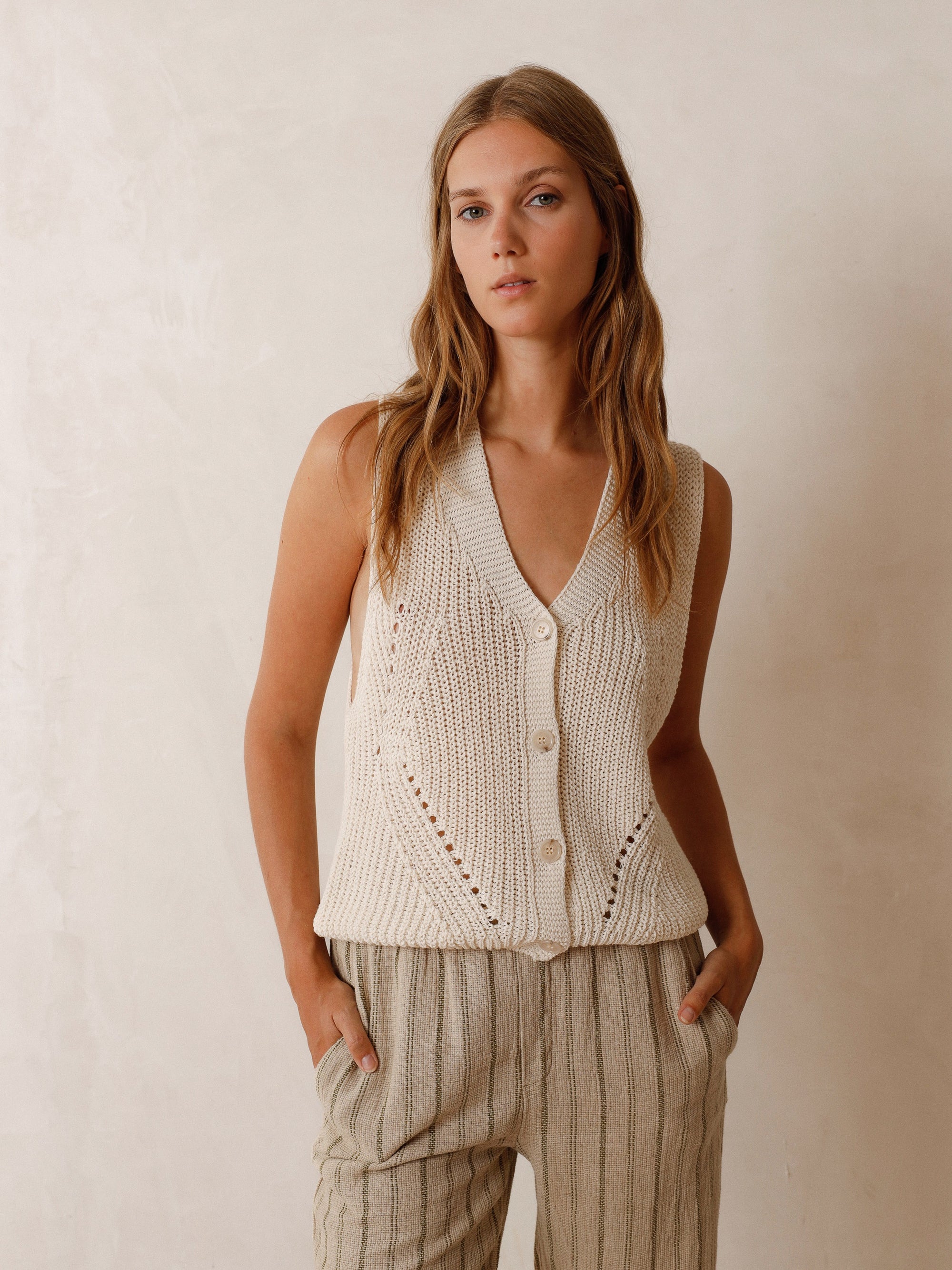 Ribbed Crudo Vest