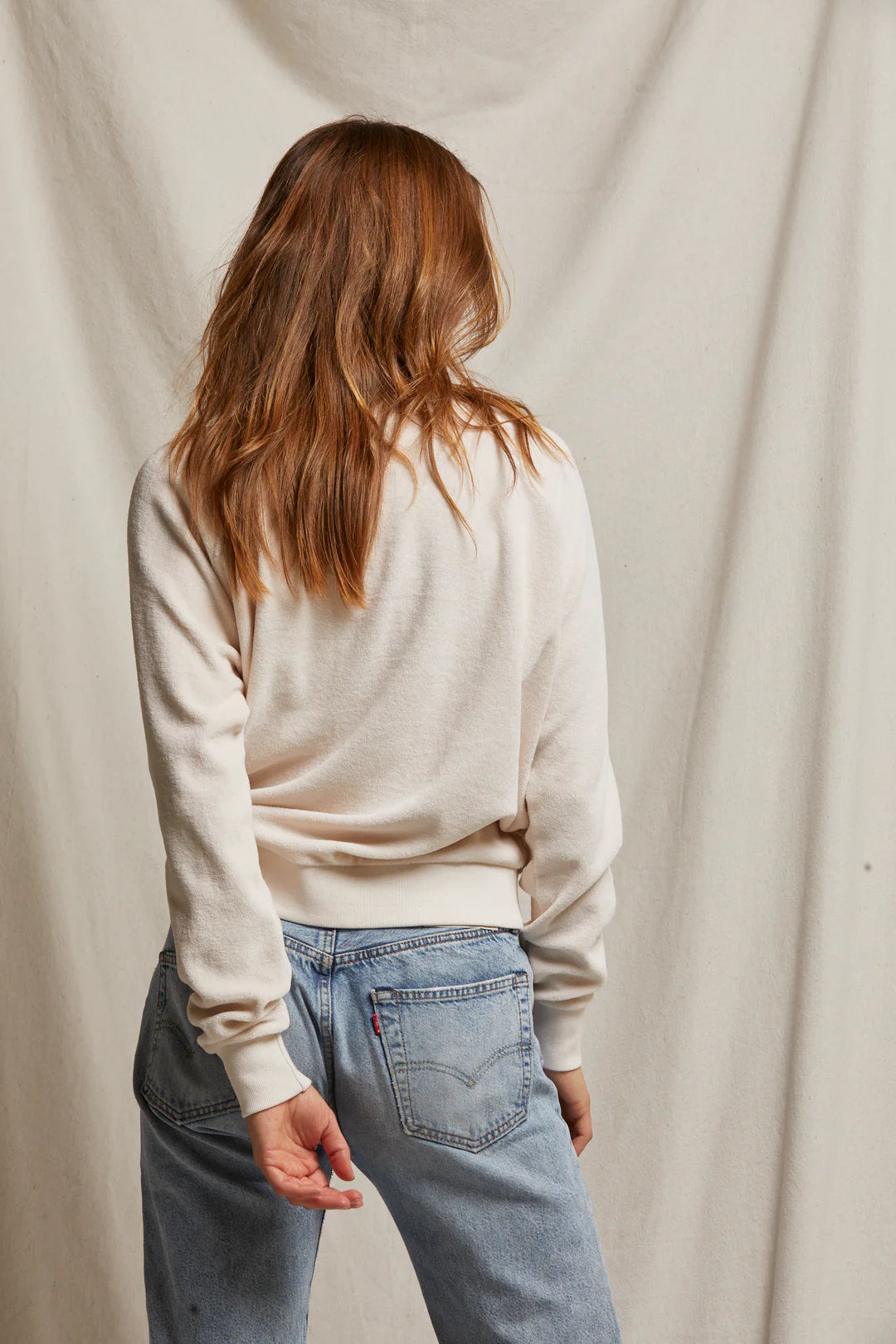 Ember V Neck Sweatshirt - Sugar