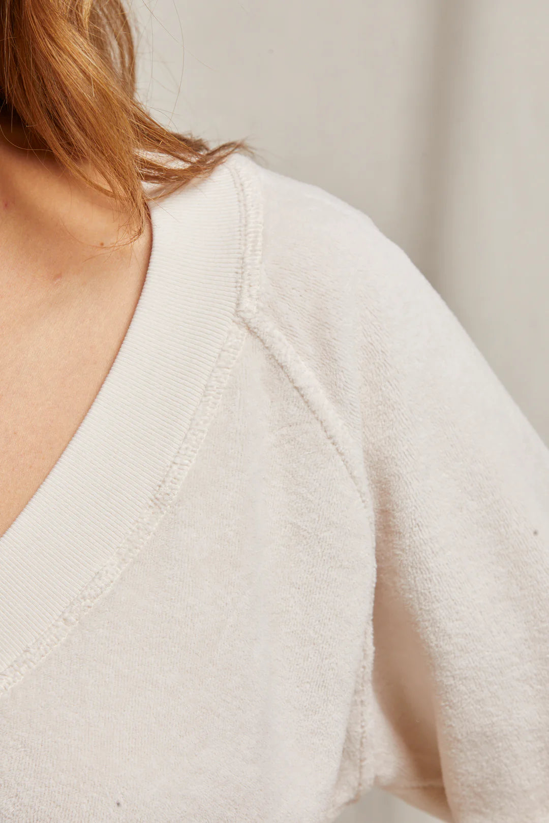 Ember V Neck Sweatshirt - Sugar