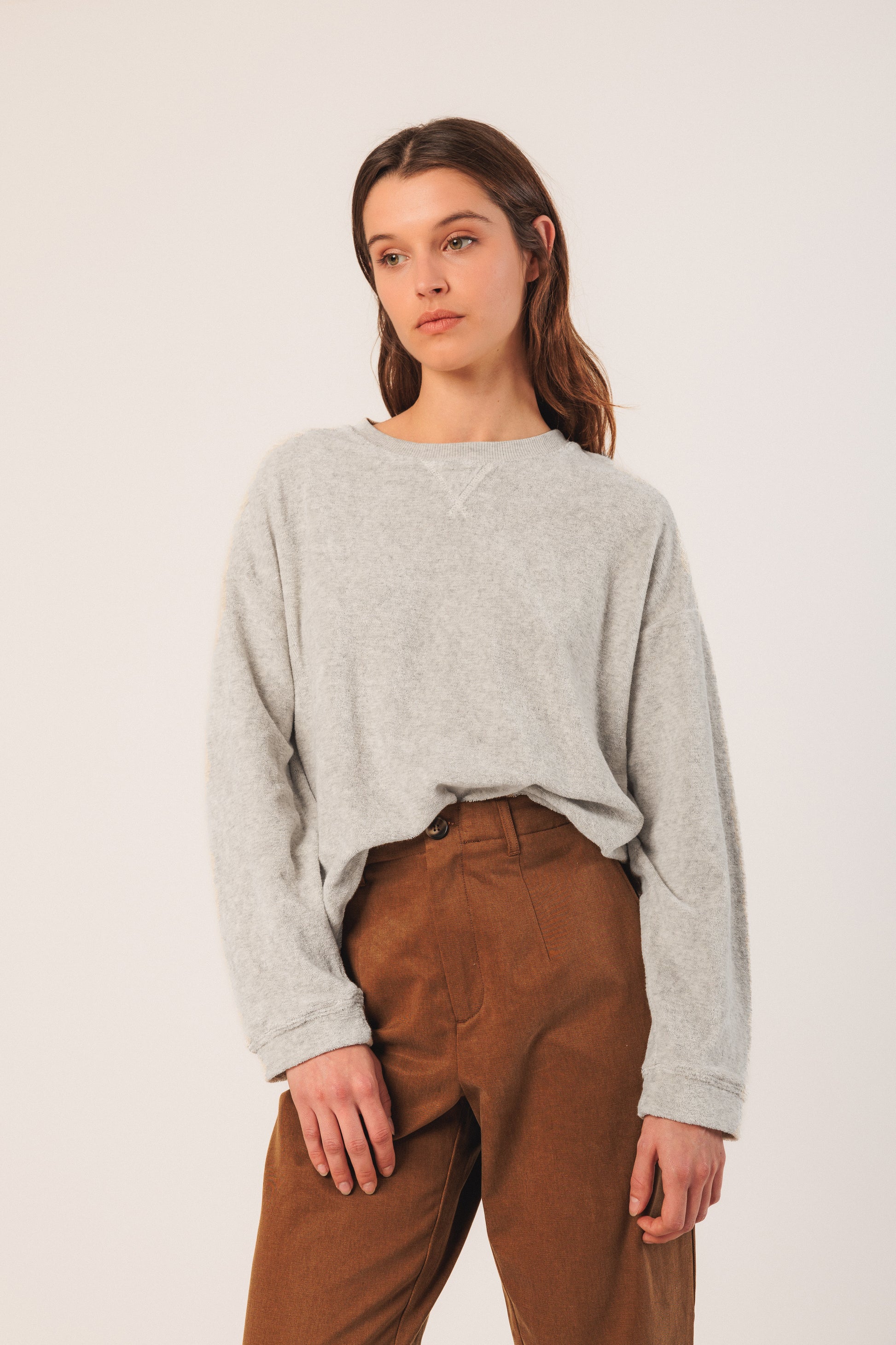 Lara Heather Grey Sweatshirt