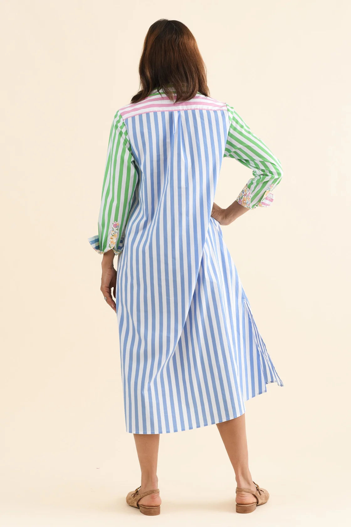 Luna Longline Shirtdress - Spring Combo
