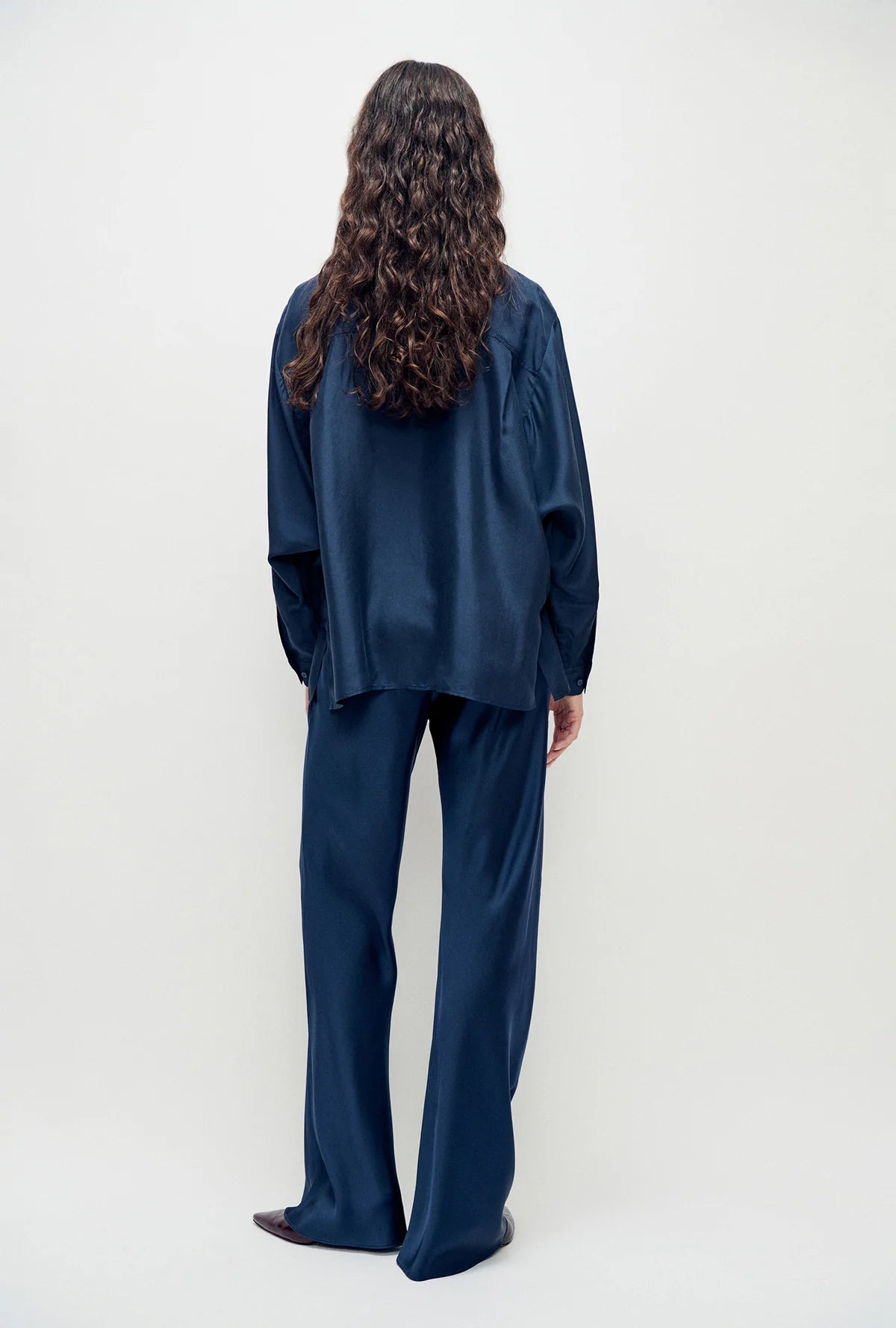 Bias cut pants - Midnight
