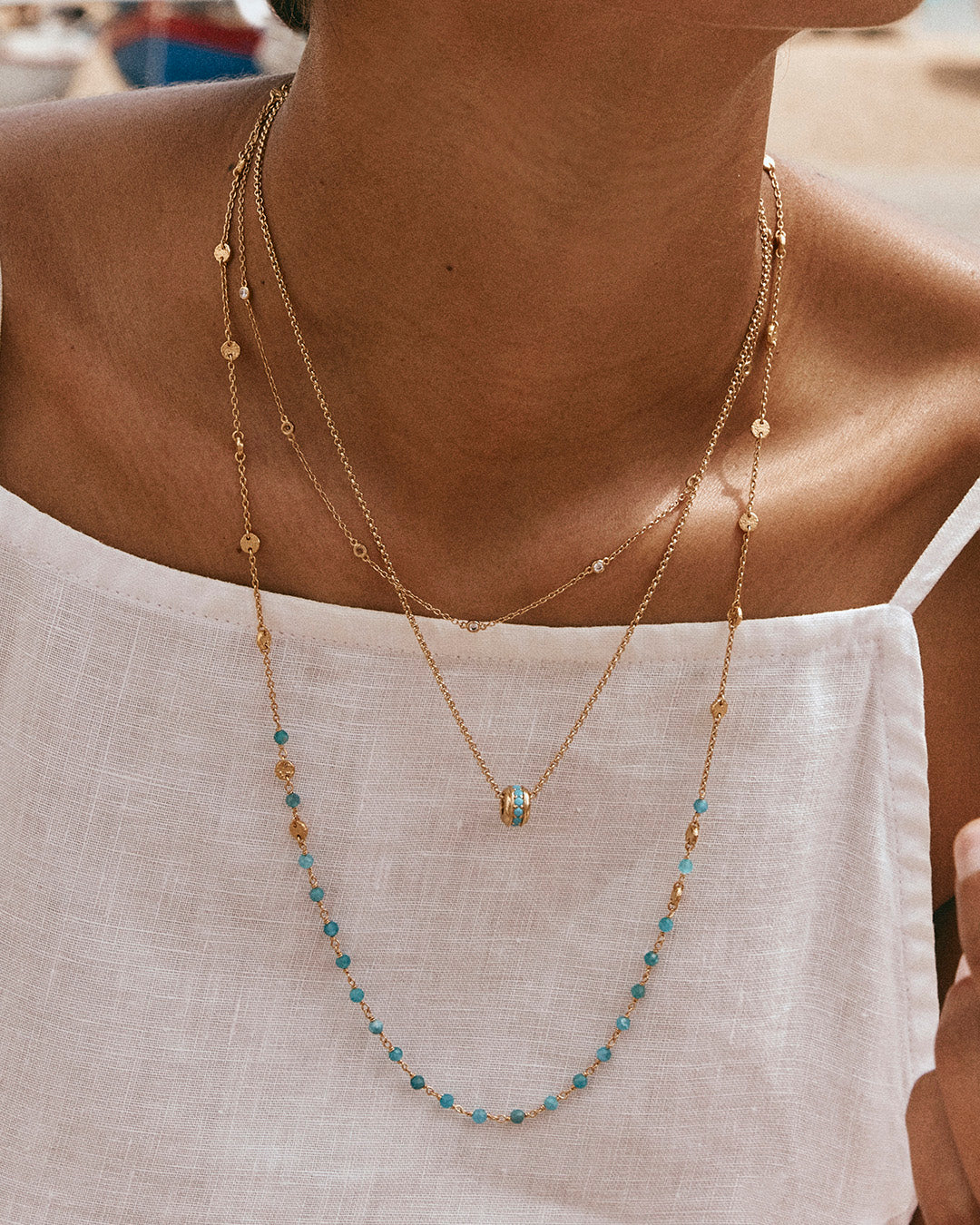 Blue Grotto Orb Necklace