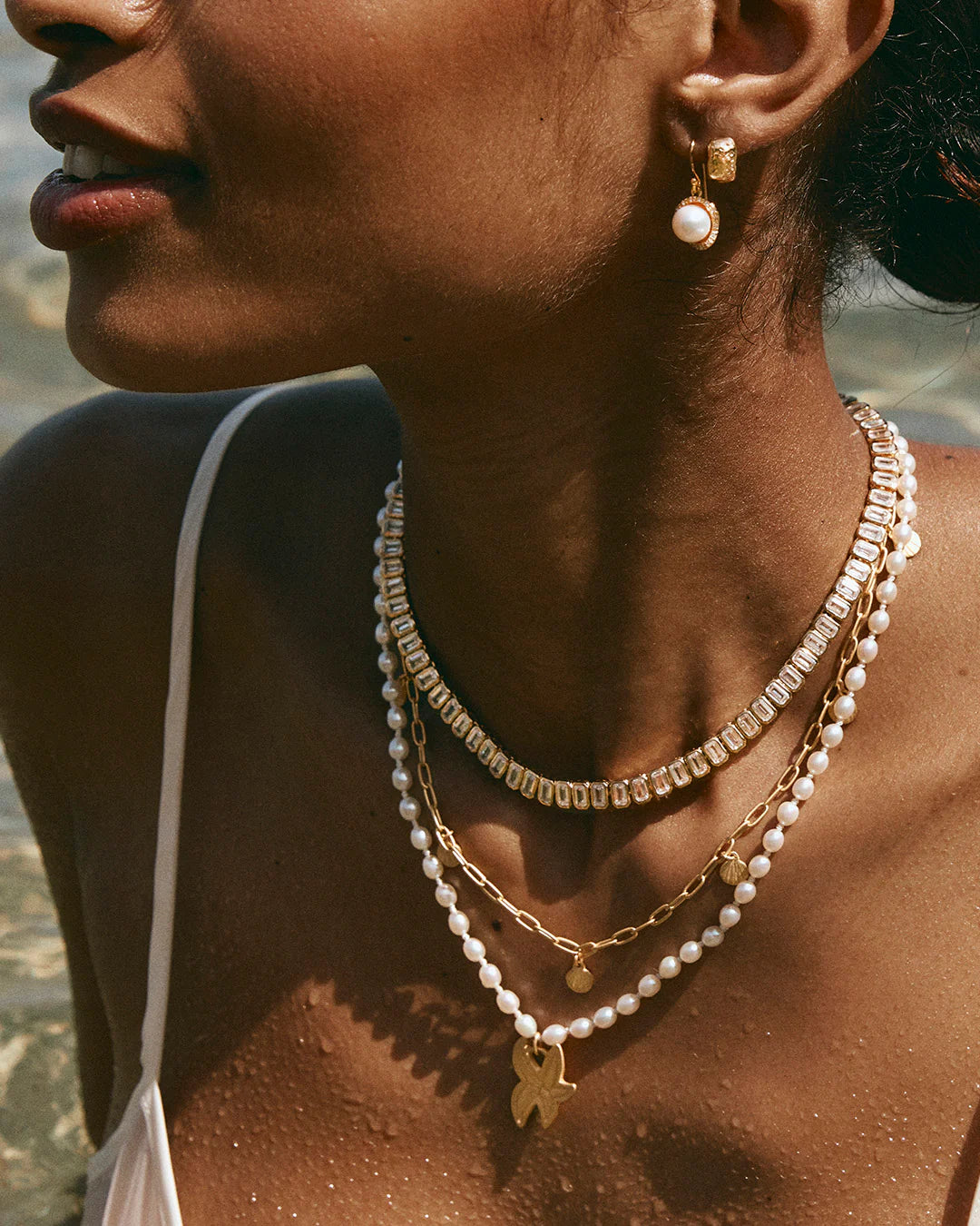 Starfish Pearl Necklace
