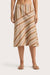 En Vau Skirt - Terracotta Stripe