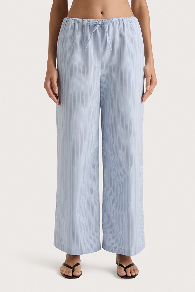 Freja Pant - Blue Pinstripe