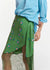 Fioretto Green Embroidered Fringe Skirt