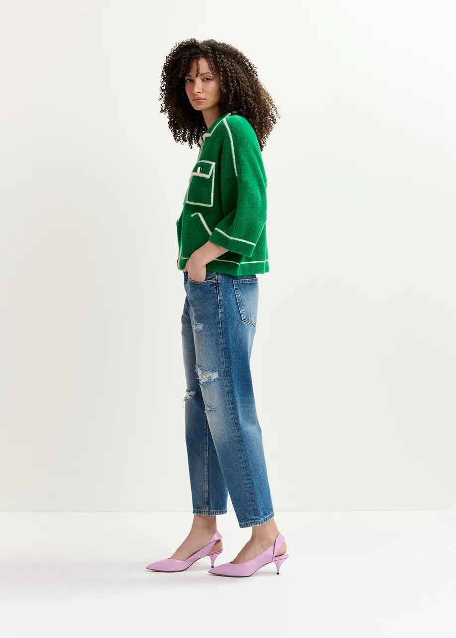Galena Furry Knitted Jacket