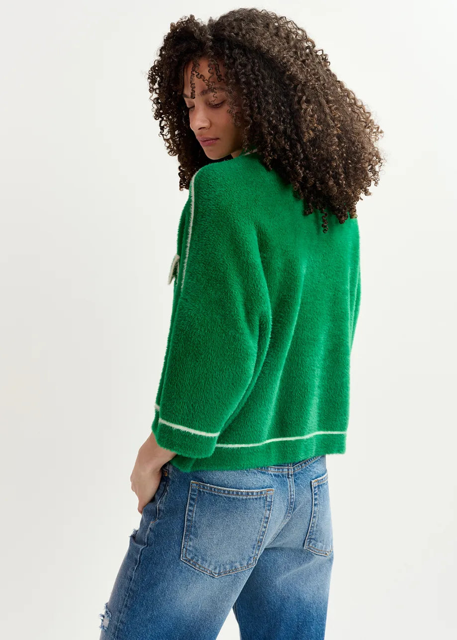 Galena Furry Knitted Jacket
