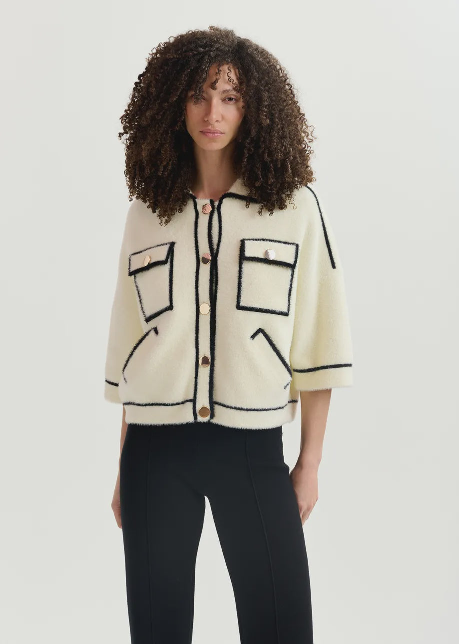 Galena Furry Knitted Jacket