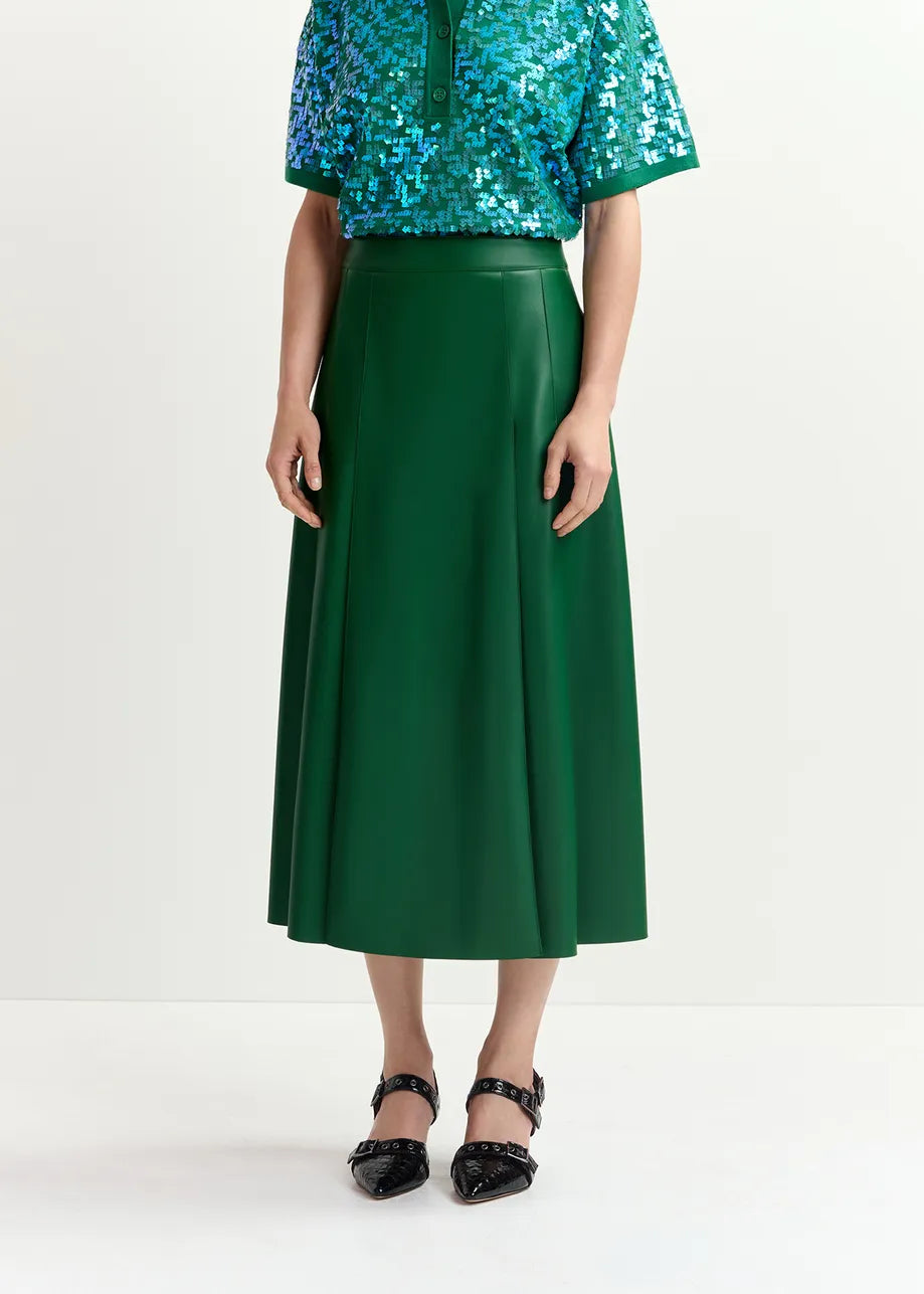 Geeuw Faux Leather Skirt