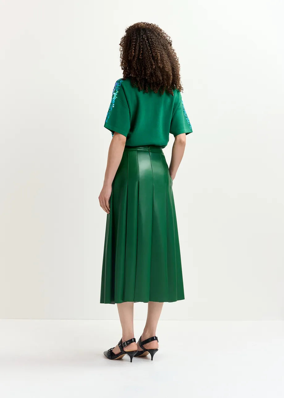 Geeuw Faux Leather Skirt