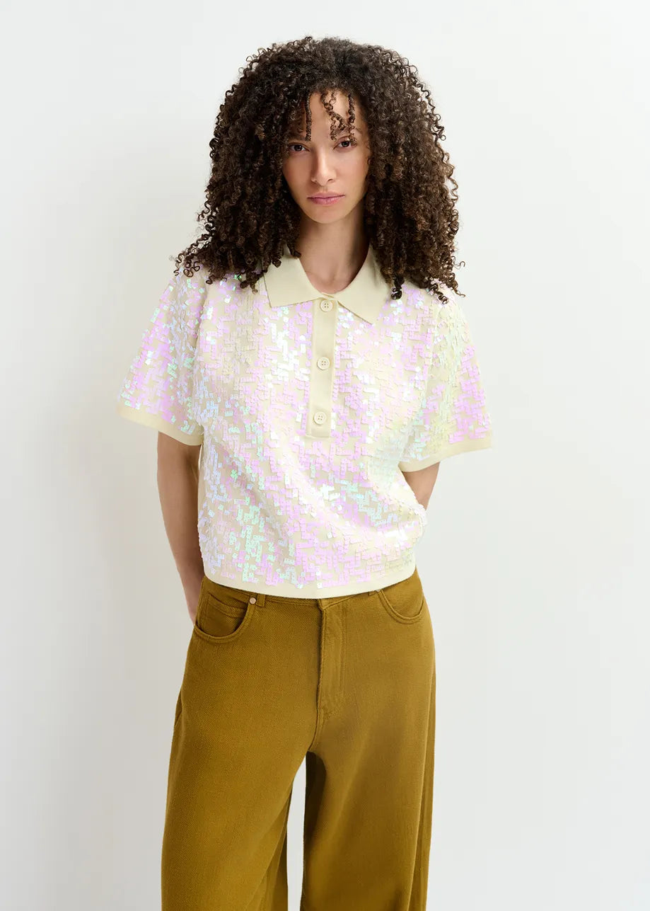 Glitz Embellished Polo