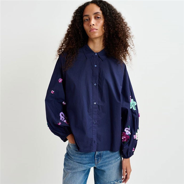 Gracie Embellished Sleeve Shirt