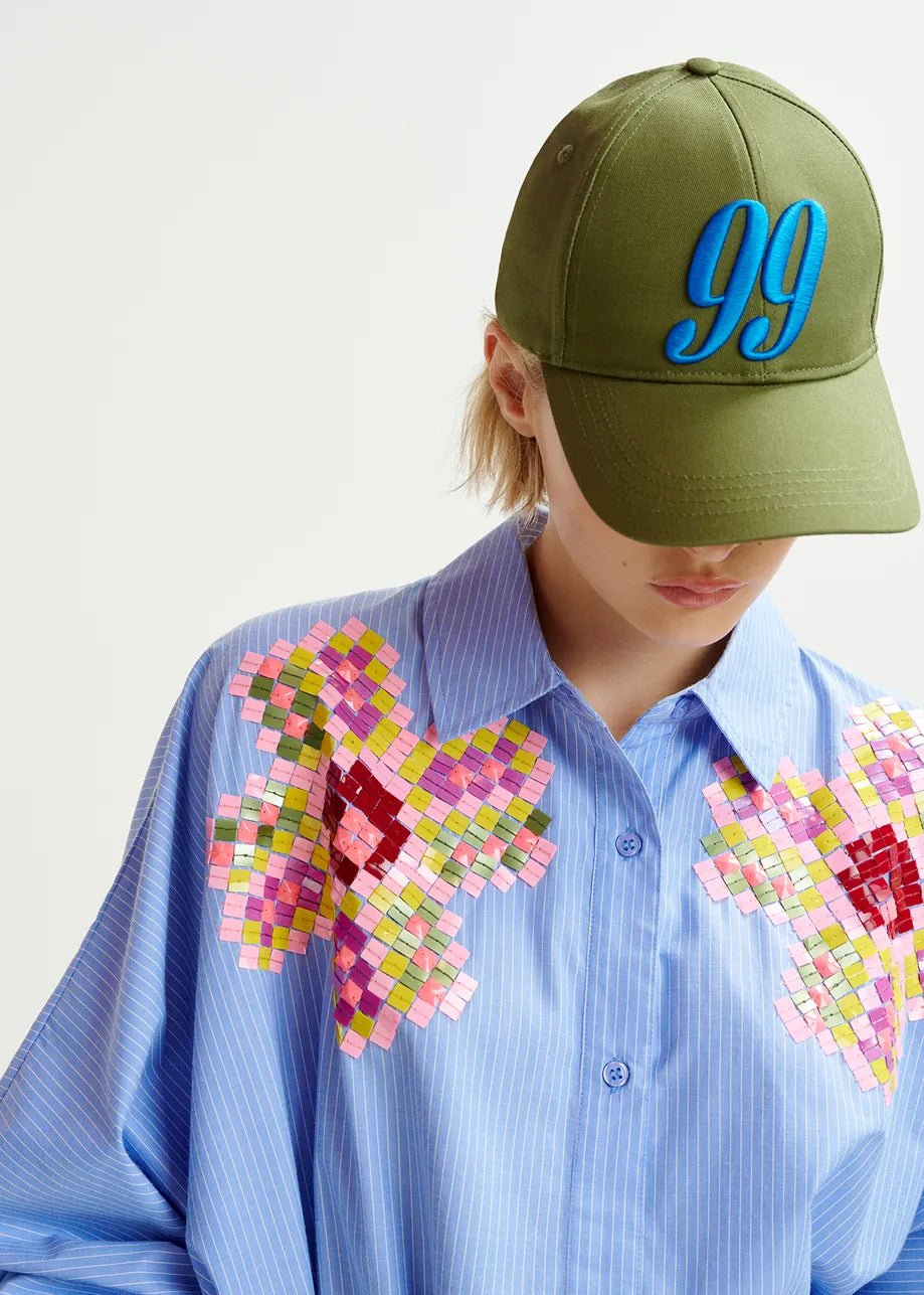 Hindian Embroidered Cap