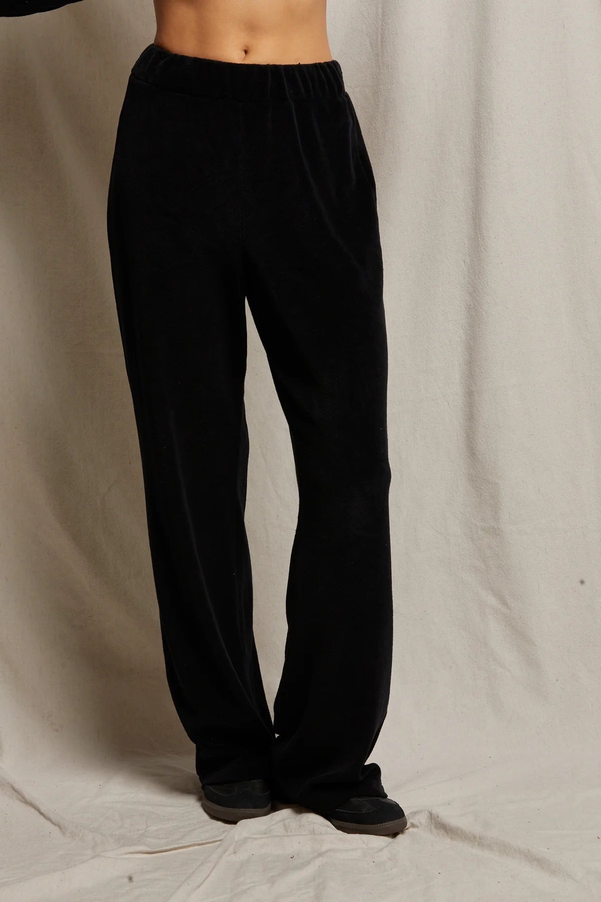 Holly Velour Wide Leg Trackpant