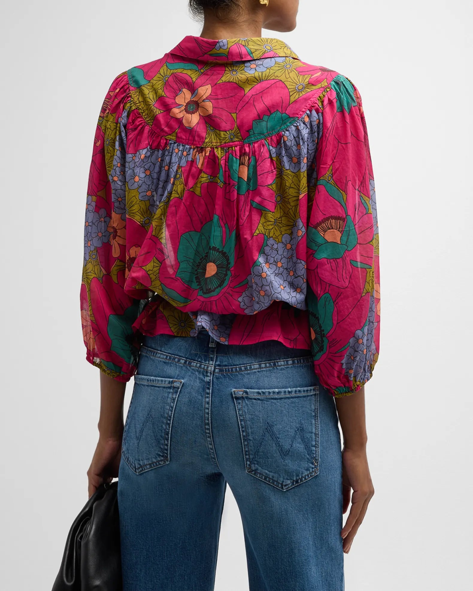 The Waisting Time Henley - Psychic Floral