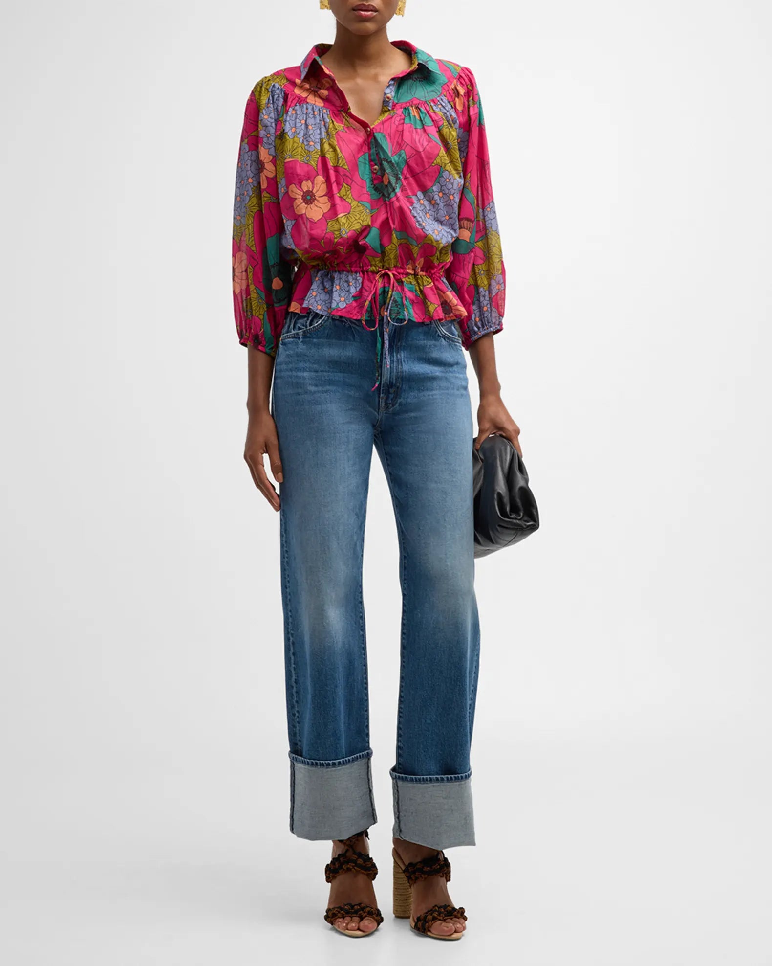 The Waisting Time Henley - Psychic Floral