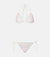 Triangle Bikini Halter - White Chevron