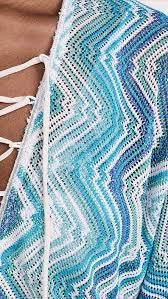 Short Coverup Blue Chevron