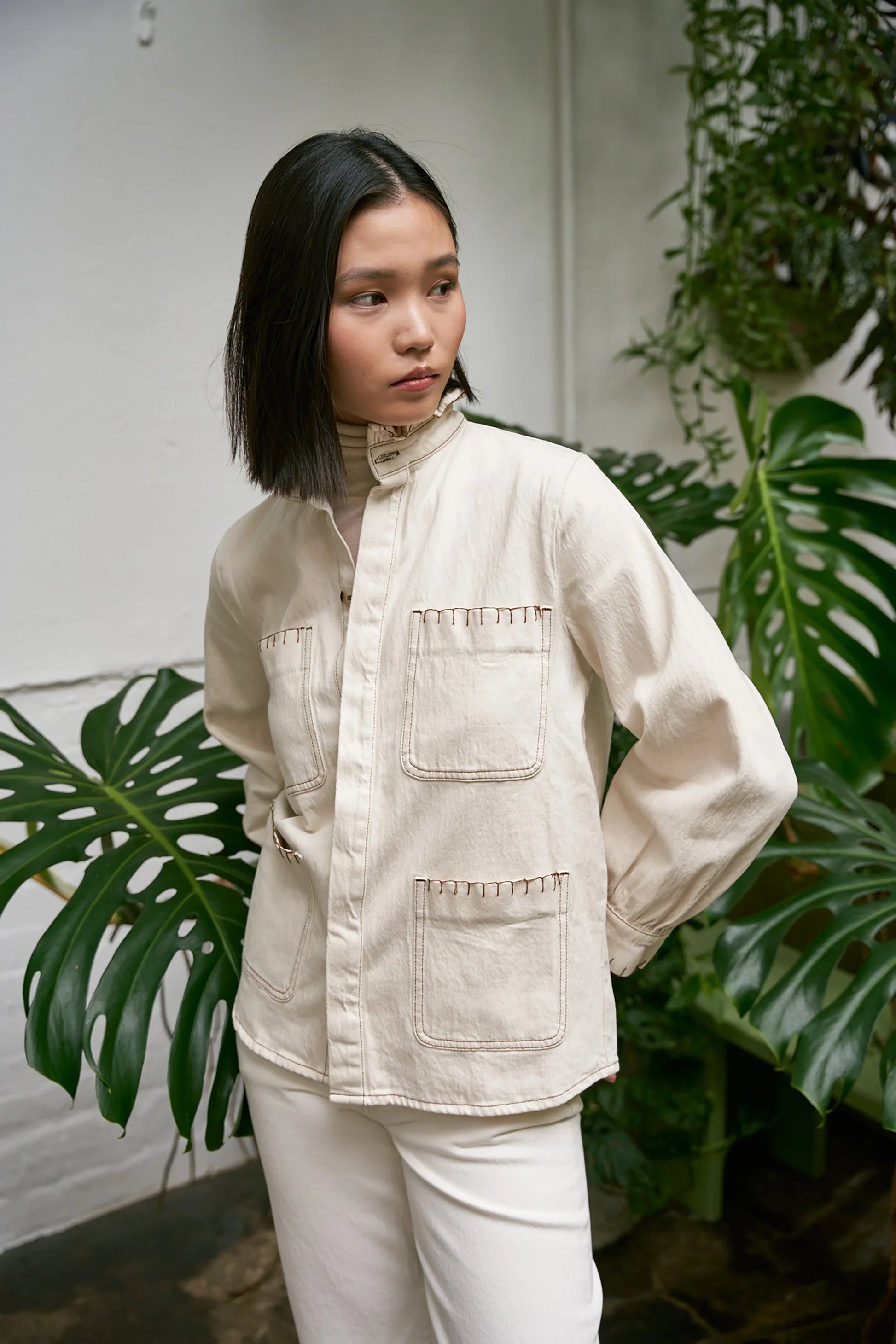 Pablo Jacket - Ecru Denim