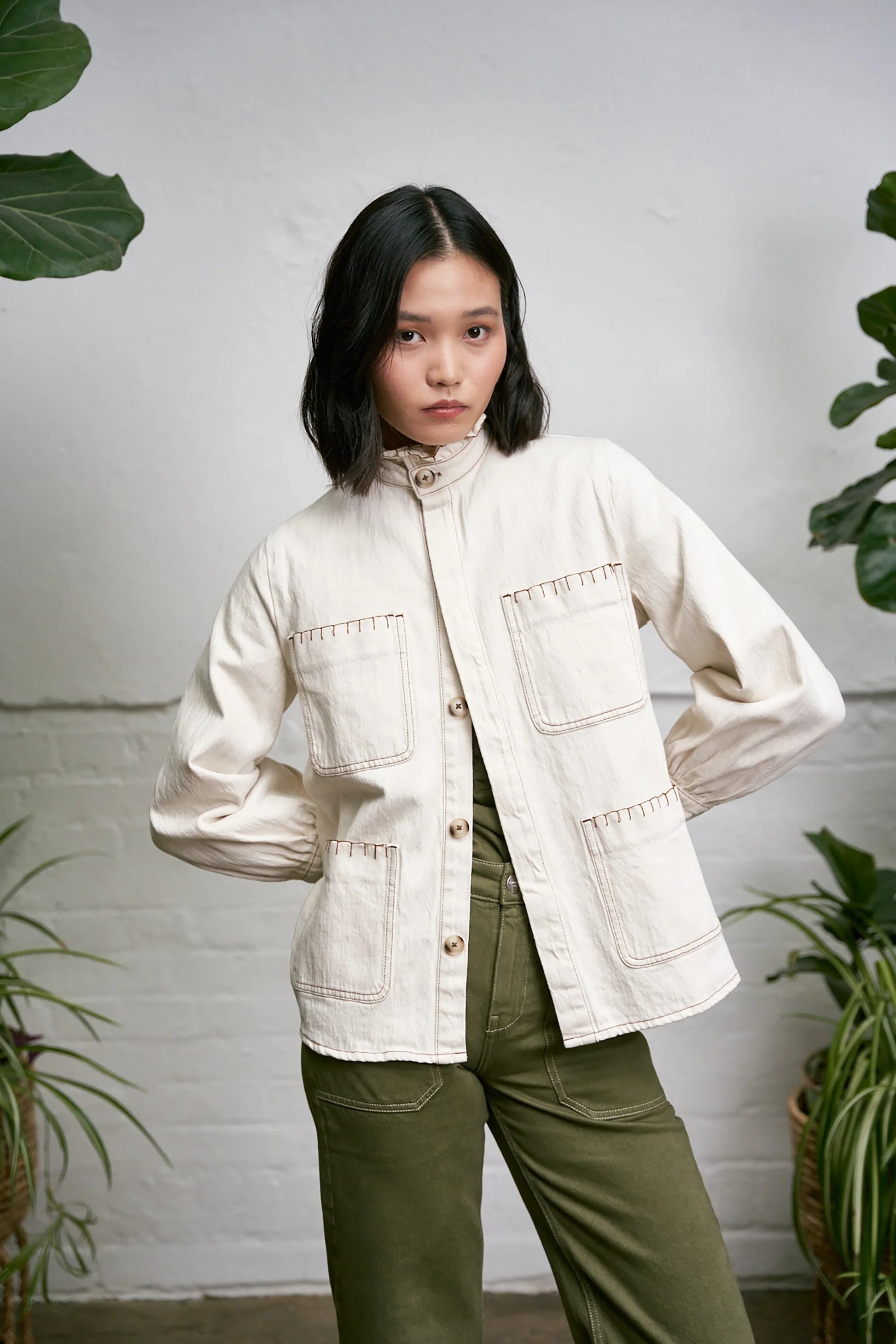 Pablo Jacket - Ecru Denim