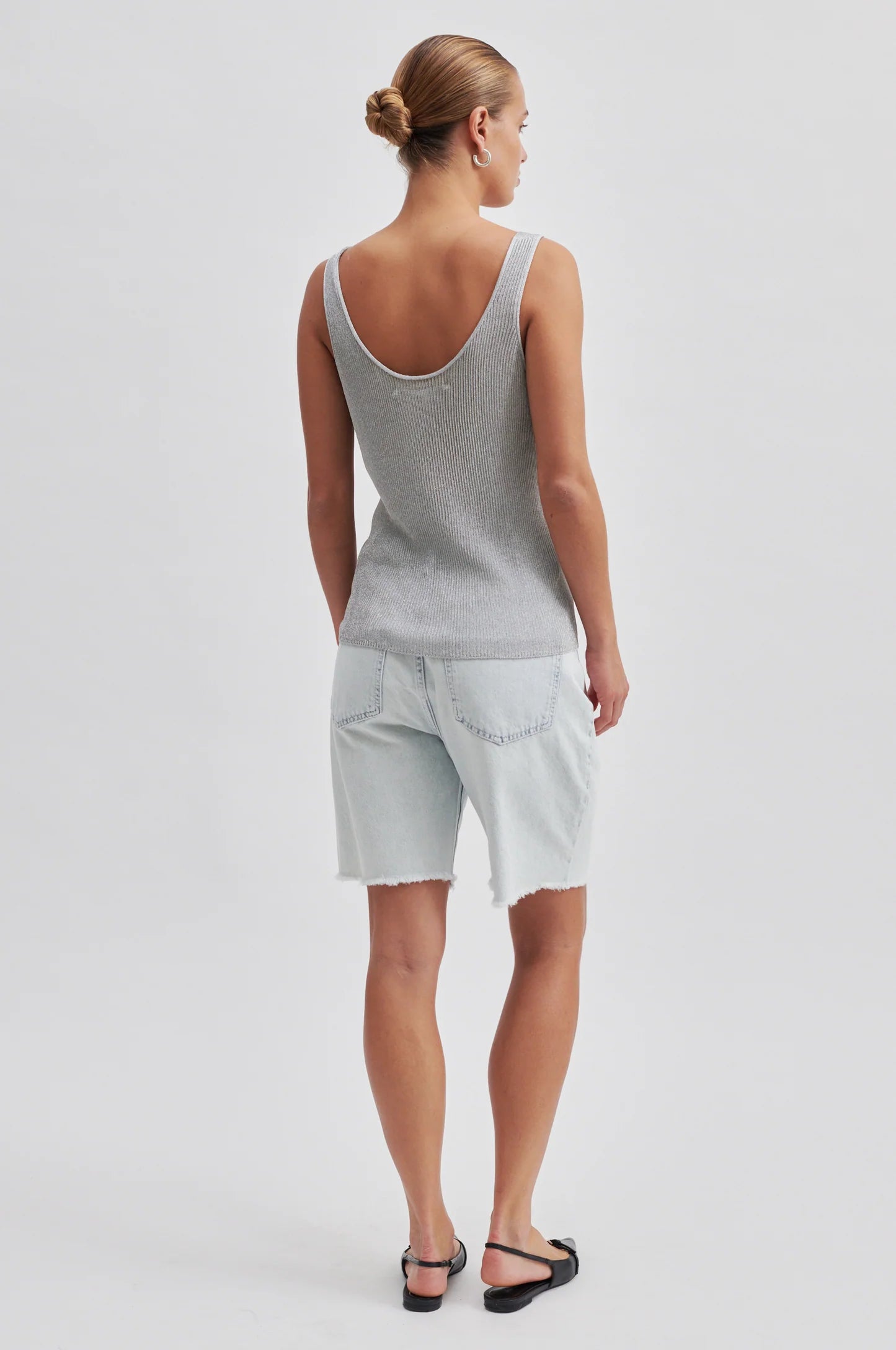 Ellia Knit Top - Silver
