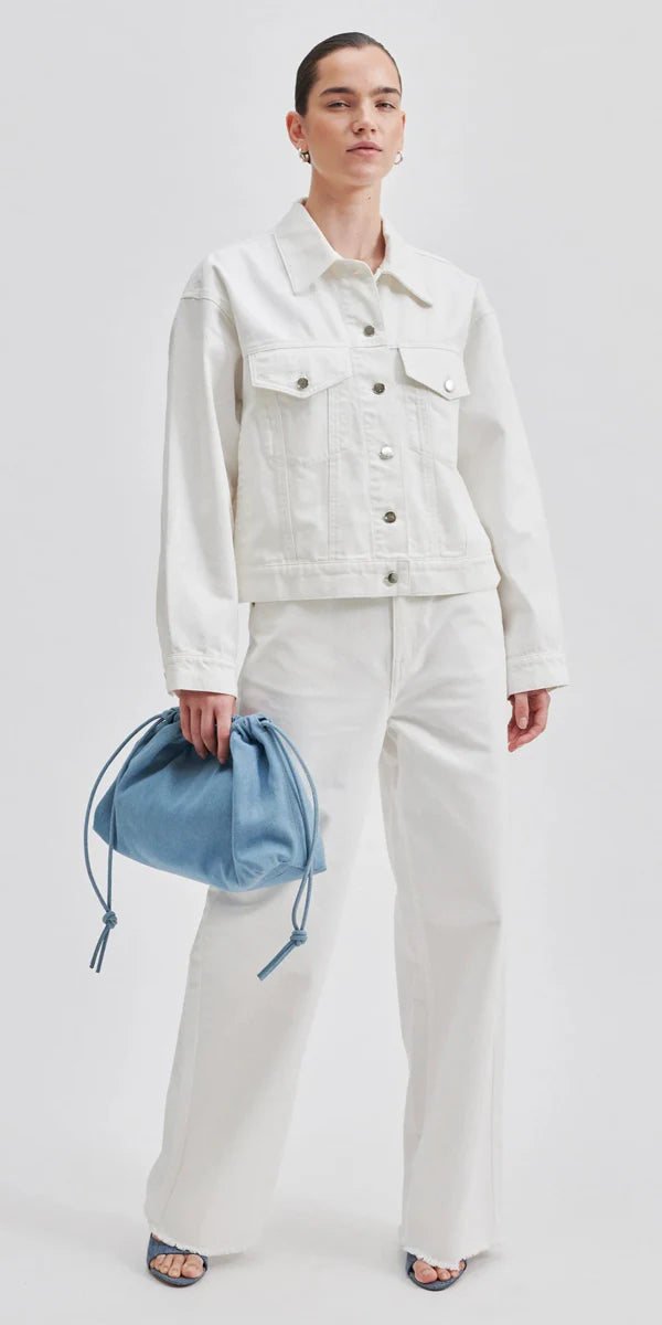 Lynn Denim Jacket - Snow White