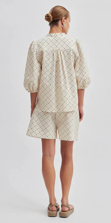 Esa Printed Shorts - pumice