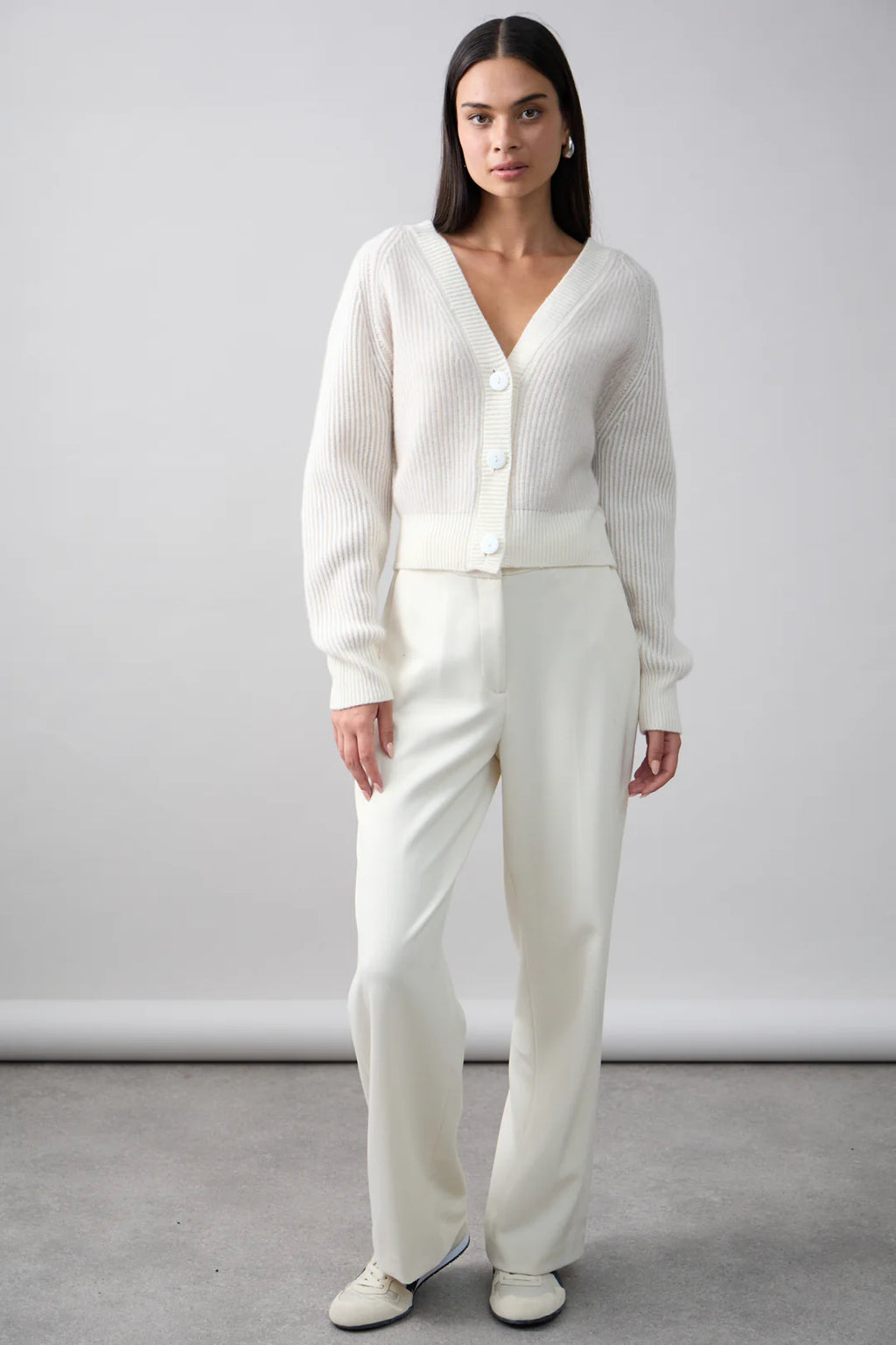 Frankie Cardigan - Cloud Alabaster