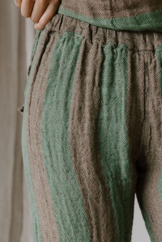 Bettina Pant - Earth Cactus Stripe