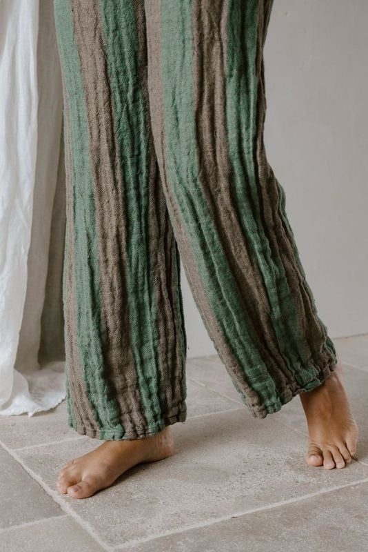 Bettina Pant - Earth Cactus Stripe