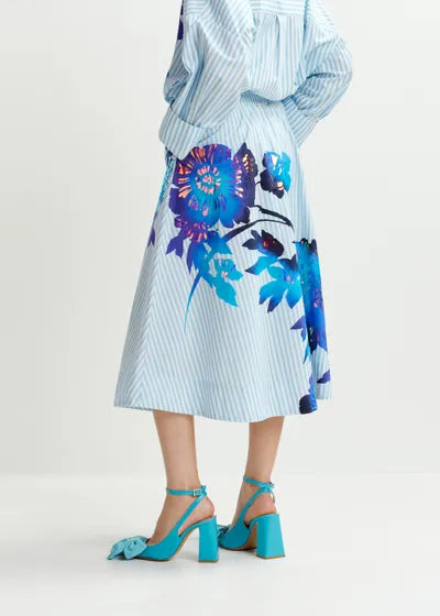 Hemini Foil Print Skirt
