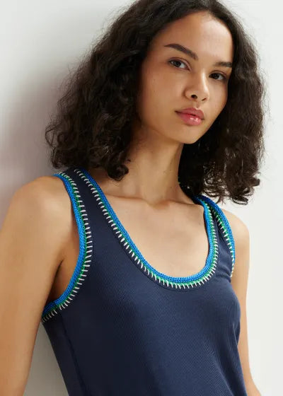 Harcel Embroidered Singlet