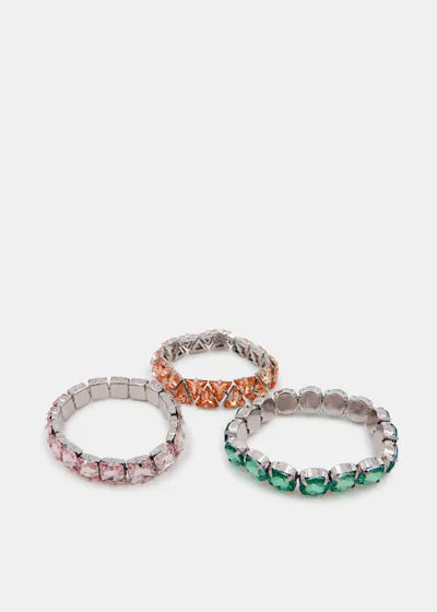Has Rhinestone Bracelet
