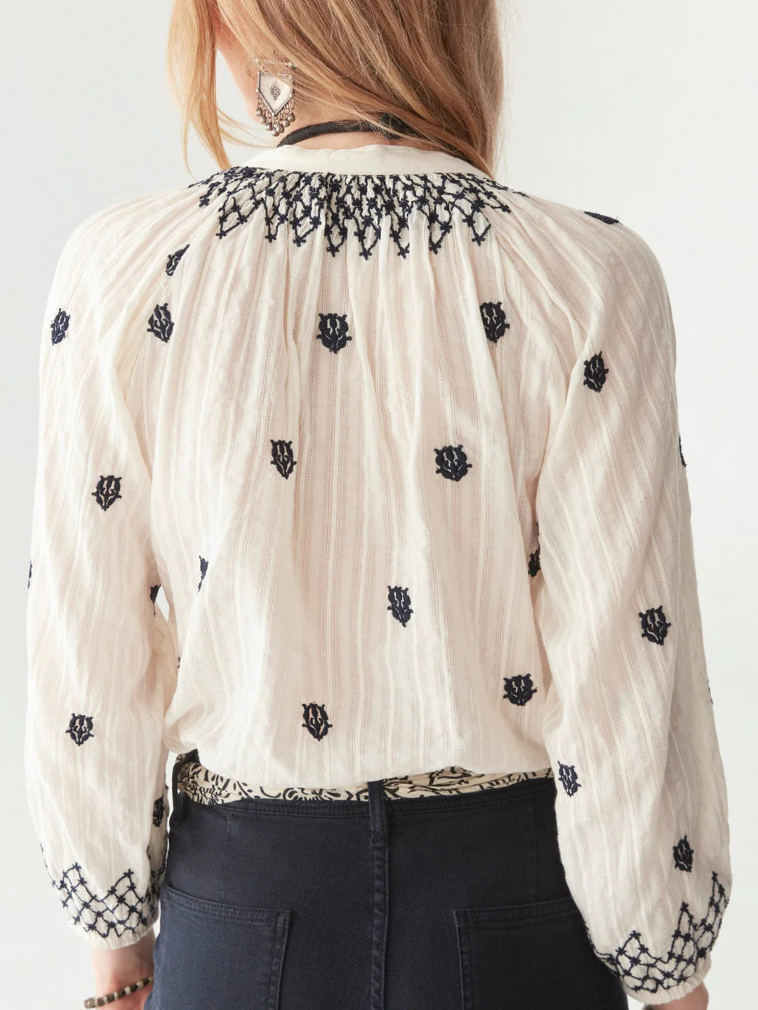 Sybille Blouse in Blue Lagoon