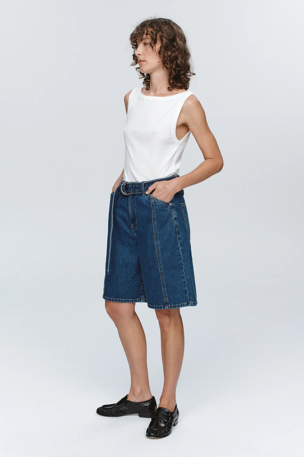 Belted Jean Short